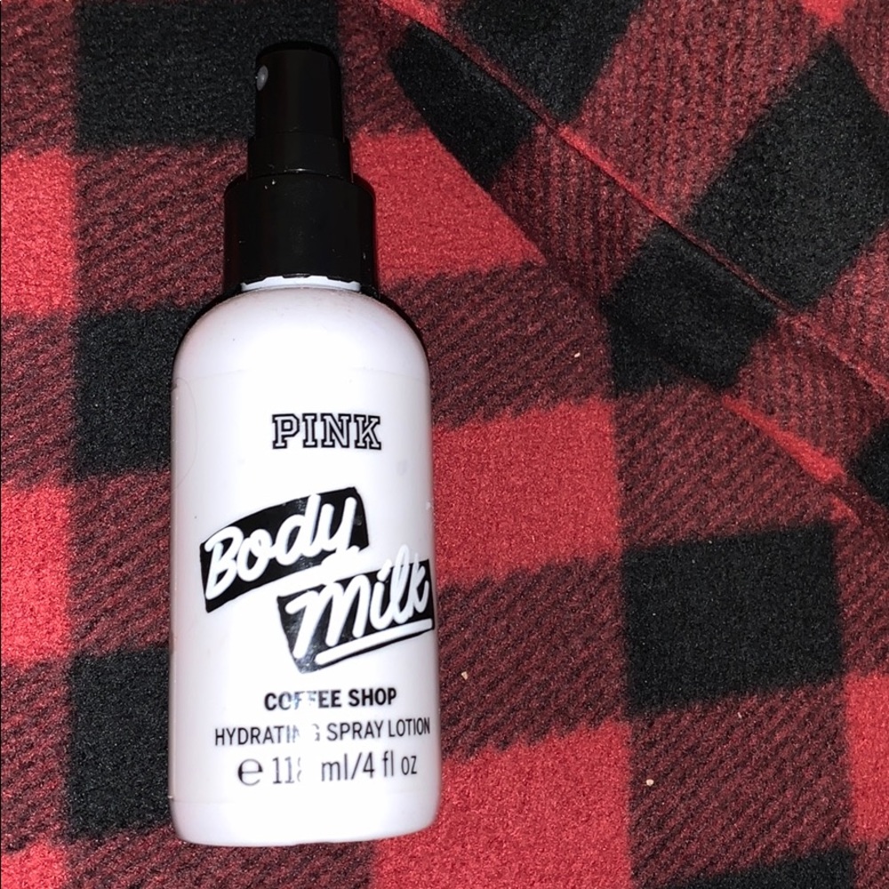 pink body milk hydrating spray lotion